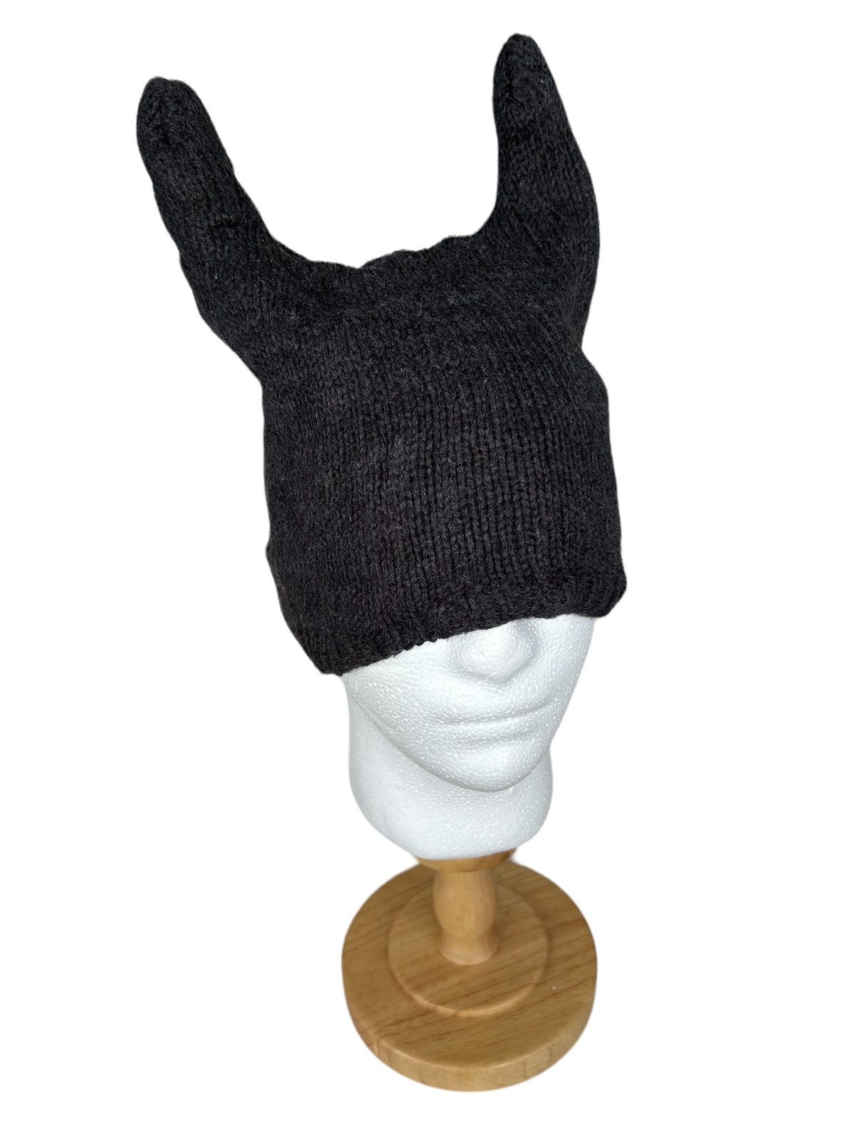 14th Addiction × Japanese Brand 💀DEVIL HORN Knitted Beanie Hats ☠️💀 Size ONE SIZE - 3 Thumbnail