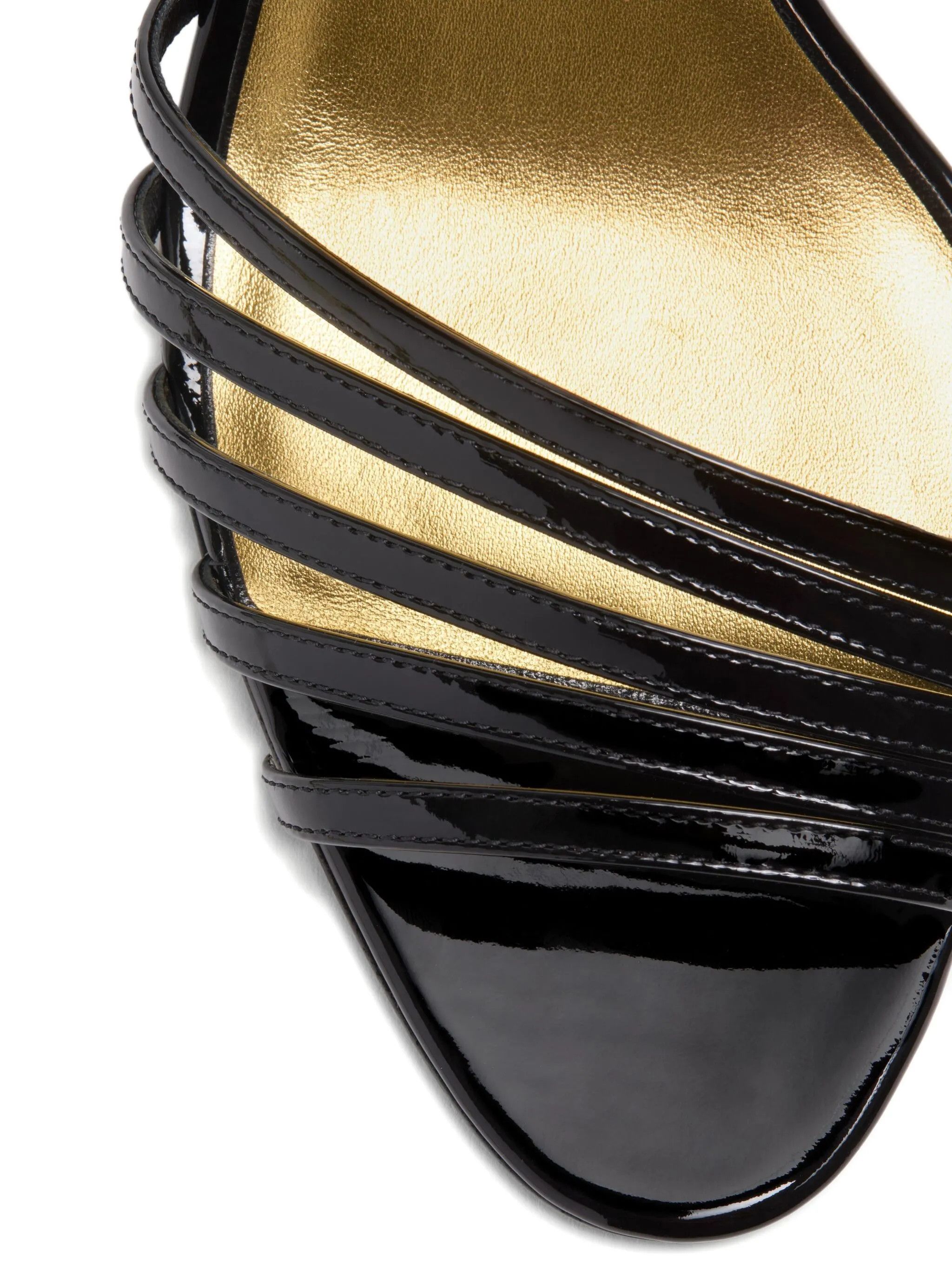 Valentino os11x0126 85mm Ladycrush Leather Sandals in Black Size US 10 / IT 40 - 6 Thumbnail