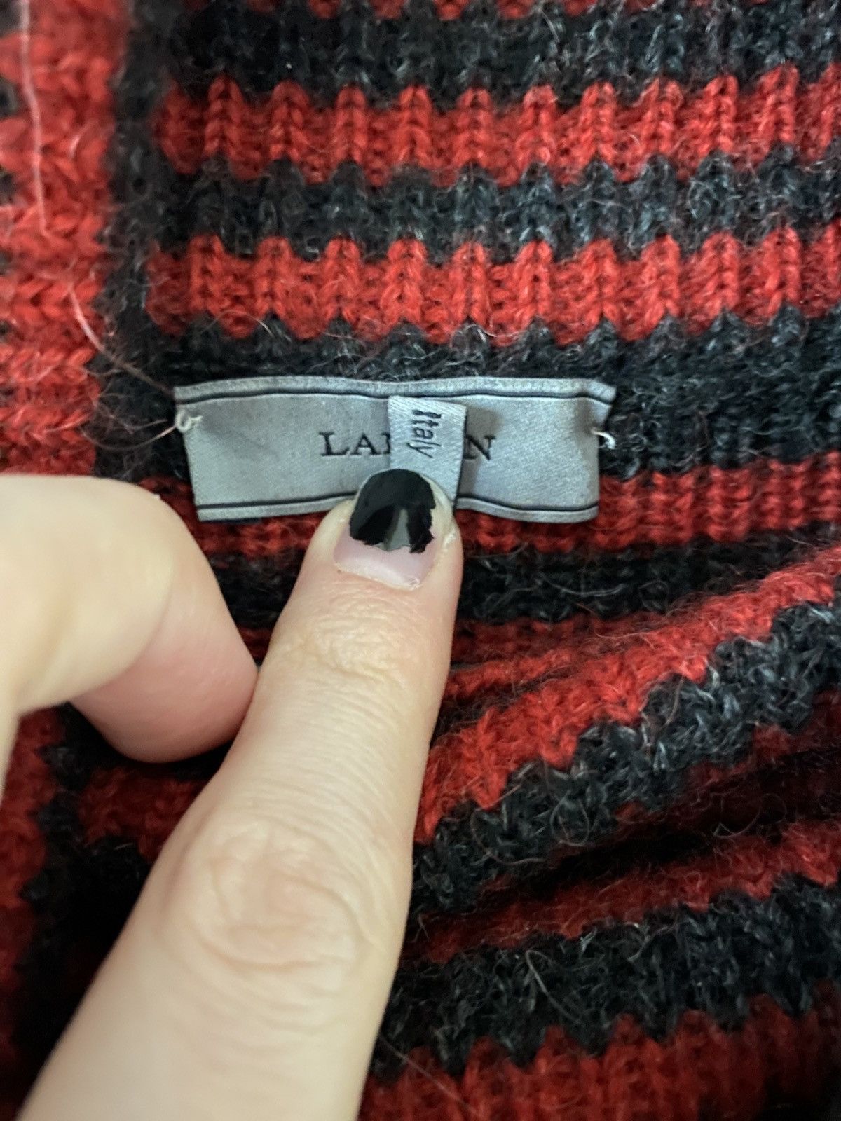 Lanvin Lanvin Striped Turtleneck Size US S / EU 44-46 / 1 - 4 Thumbnail