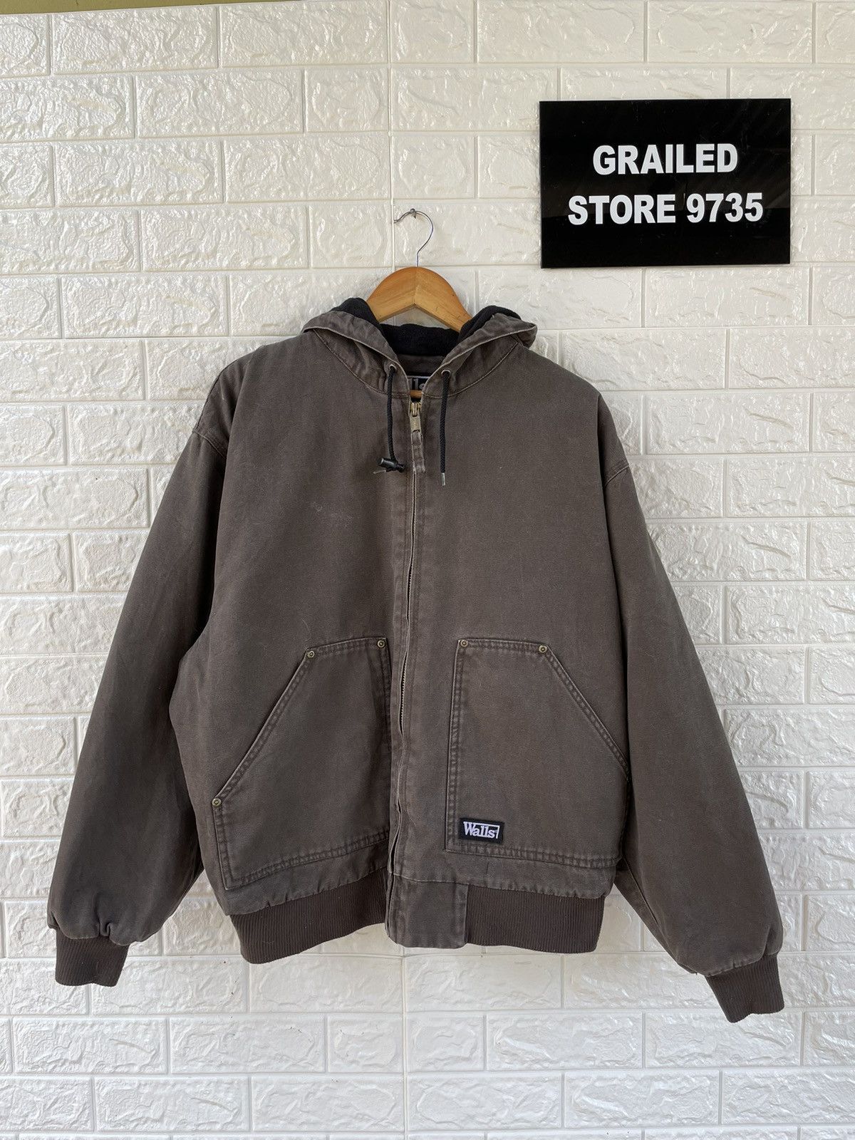 Japanese Brand Vintage Walls Work Wear Hoodie Jacket Size US XL / EU 56 / 4 - 1 Thumbnail