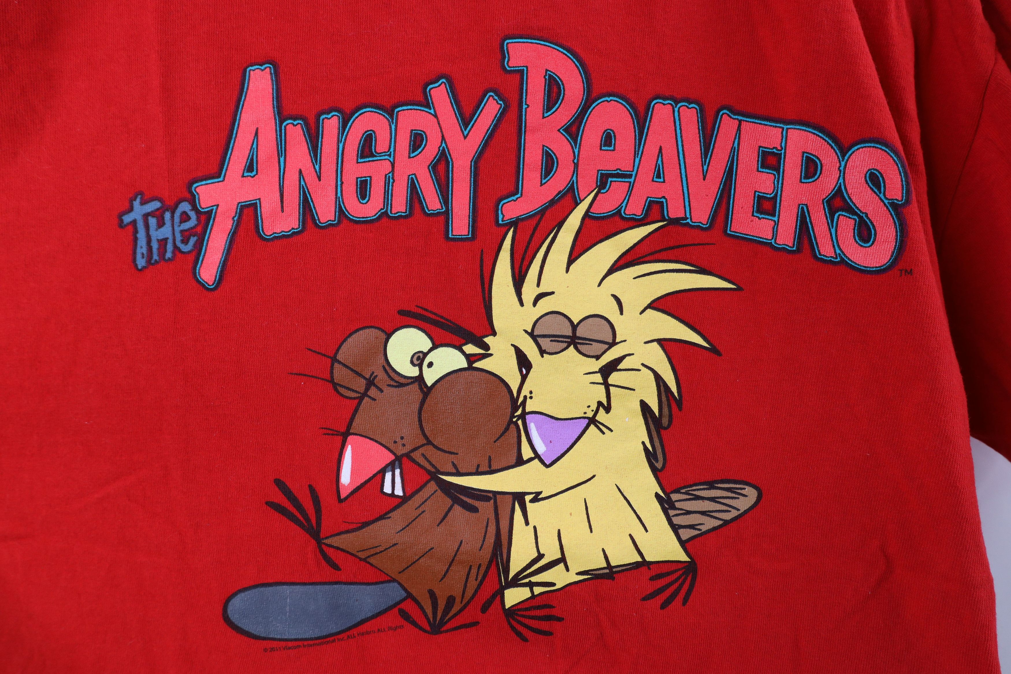 Vintage Vintage Y2K The Angry Beavers Cartoon Short Sleeve T-Shirt Size US L / EU 52-54 / 3 - 4 Thumbnail