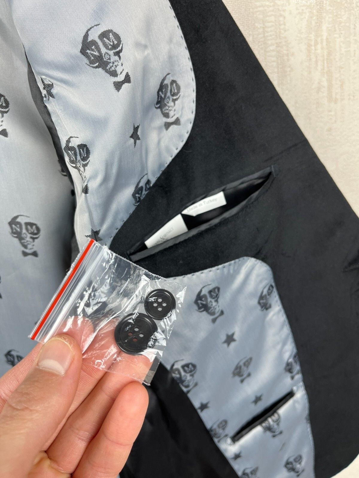 Noose & Monkey Noose & Monkey Paprika Jacket Floral Black Velvet Blazer Size US M / EU 48-50 / 2 - 10 Thumbnail