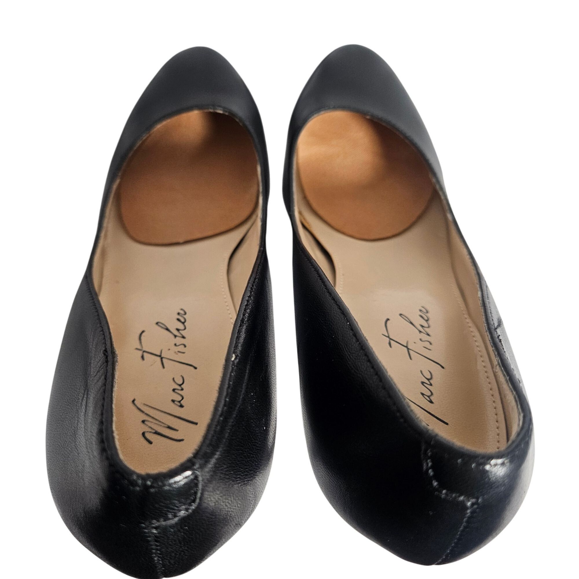 Marc Fisher Marc Fisher Women’s Black Leather Heels 8.5M | Quiet Luxury Size US 8.5 / IT 38.5 - 9 Thumbnail