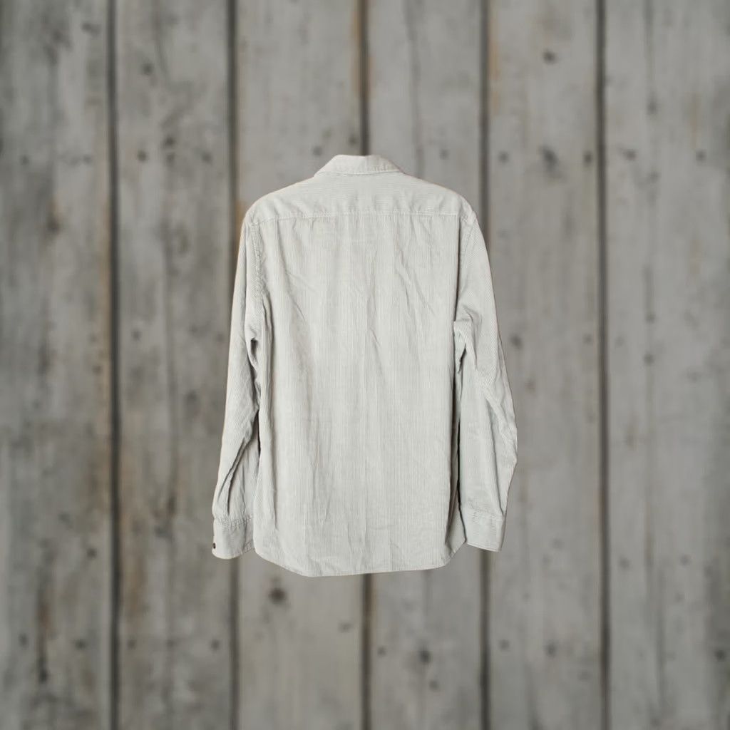 Hugo Boss HUGO BOSS Relegant 2 Light Gray Soft Corduroy Button Front Shirt Men's L Size US L / EU 52-54 / 3 - 1 Thumbnail
