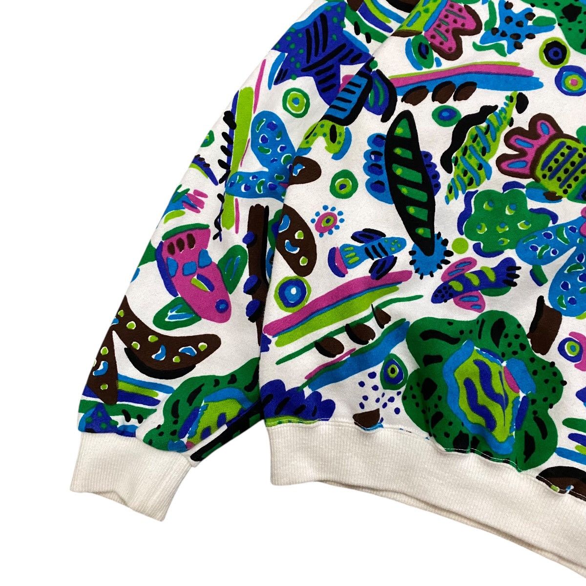 Art Comes First × Japanese Brand PRIMROSE Nice Multicolor Fullprint Sweatshirt Size US M / EU 48-50 / 2 - 5 Thumbnail