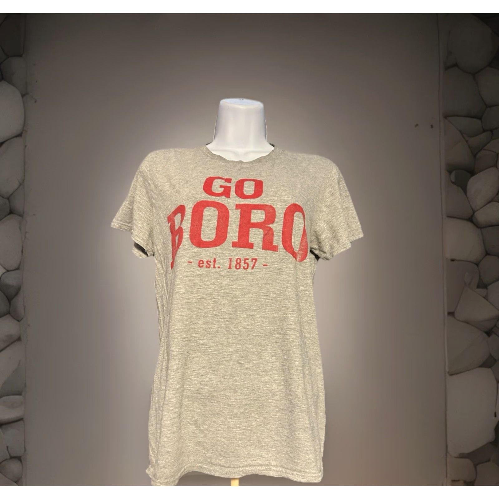 Gildan VINTAGE Edinboro University Shirt Women Small Short Sleeve Heather Gray Double Sided Size S / US 4 / IT 40 - 4 Thumbnail