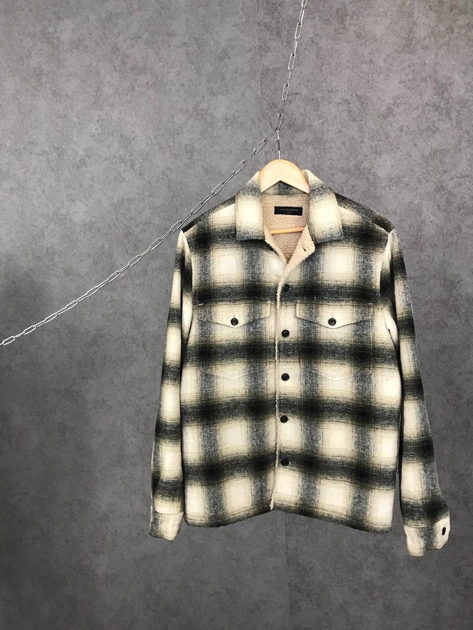 Allsaints Allsaints Sherpa flannel shirt Size US XS / EU 42 / 0 - 1 Thumbnail