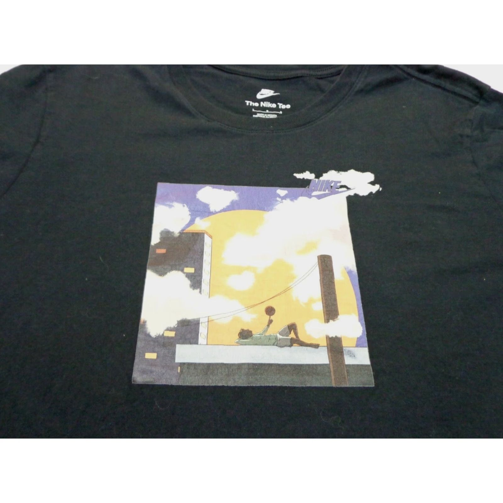 Nike Nike Tee Basketball Graphic T Shirt Size L Black Crew Neck Cotton Men Size US L / EU 52-54 / 3 - 2 Thumbnail