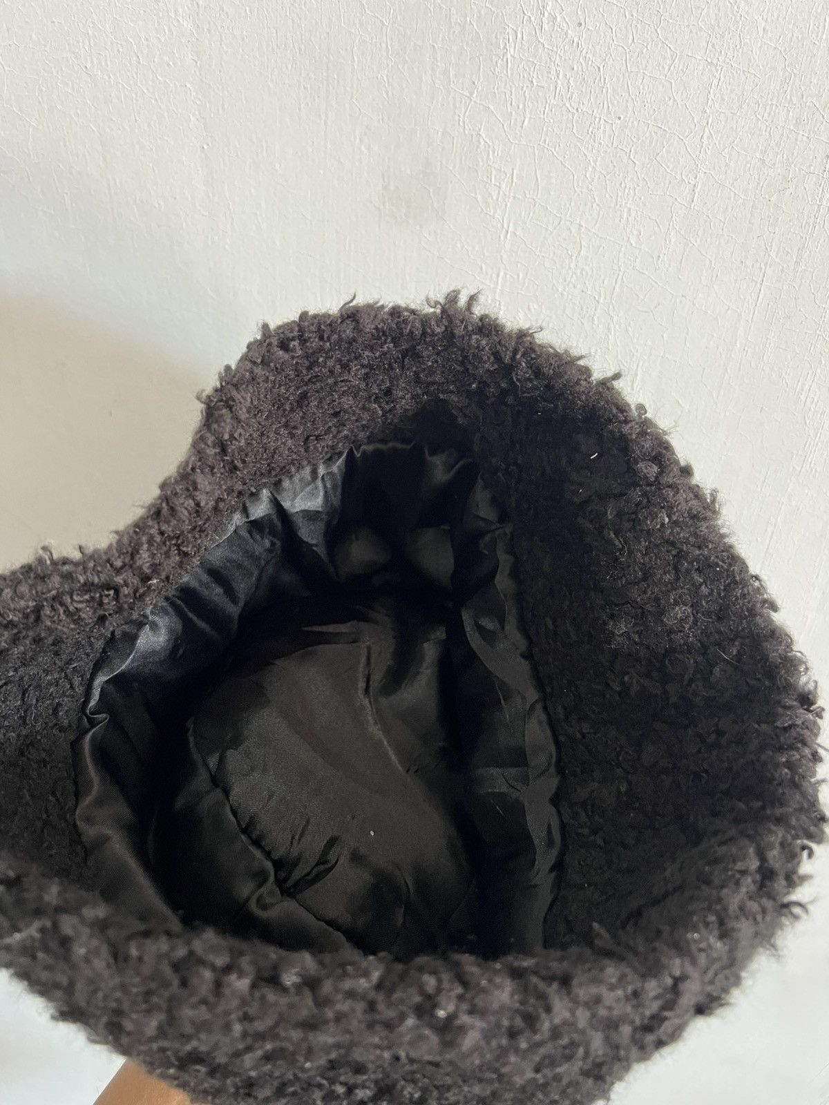 Japanese Brand Mohair Faux Fur Bucket Hat Size ONE SIZE - 9 Thumbnail