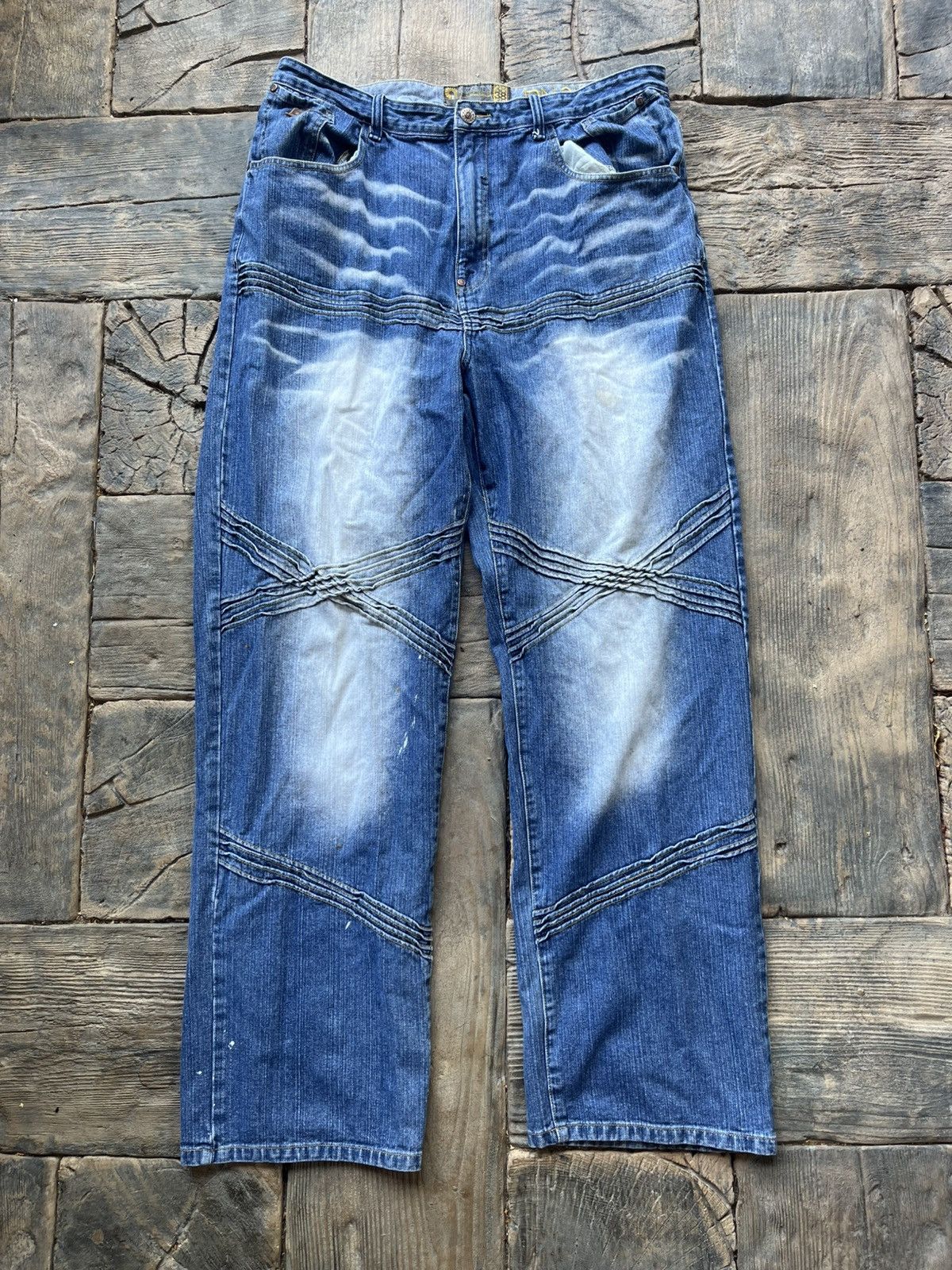 Akademiks Akademiks Baggy Denim Pants Oversize Loose Fit Vintage Retro Size US 38 / EU 54 - 1 Thumbnail