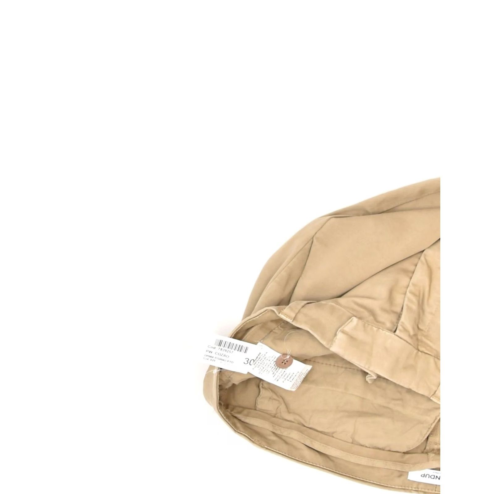 Dondup DONDUP Womens Slim Chino Trousers Beige Cotton W30 L28 Size 30" / US 8 / IT 44 - 3 Thumbnail