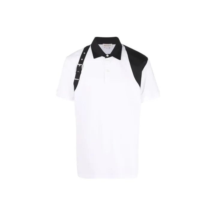 Alexander McQueen Short Sleeve Polo Shirt for Men 0079