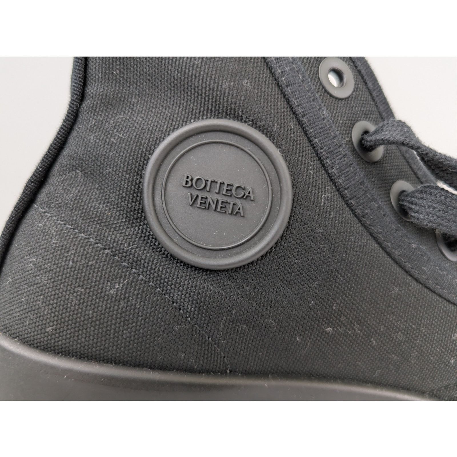 Bottega Veneta o1rshd1 Canvas Vulcan Sneaker in Black Size US 9 / EU 42 - 13 Thumbnail