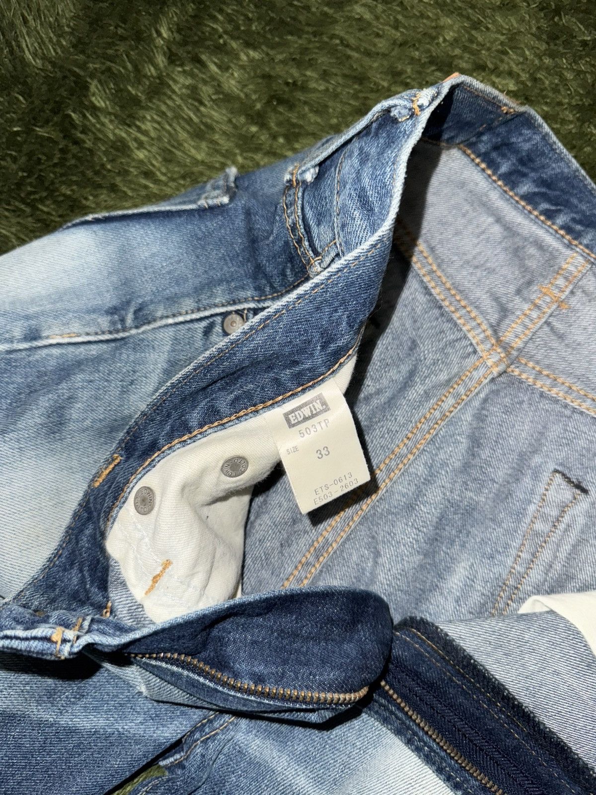 Edwin [33] EDWIN 503 Vintage Washed Denim Pants Made in Japan Size US 33 - 4 Thumbnail