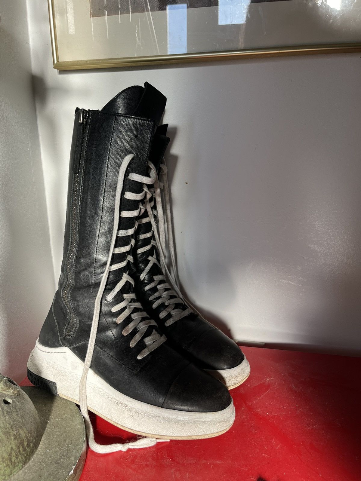 Cinzia Araia Cinzia Araia leather high-top sneaker/boots Size US 8.5 / IT 38.5 - 4 Thumbnail