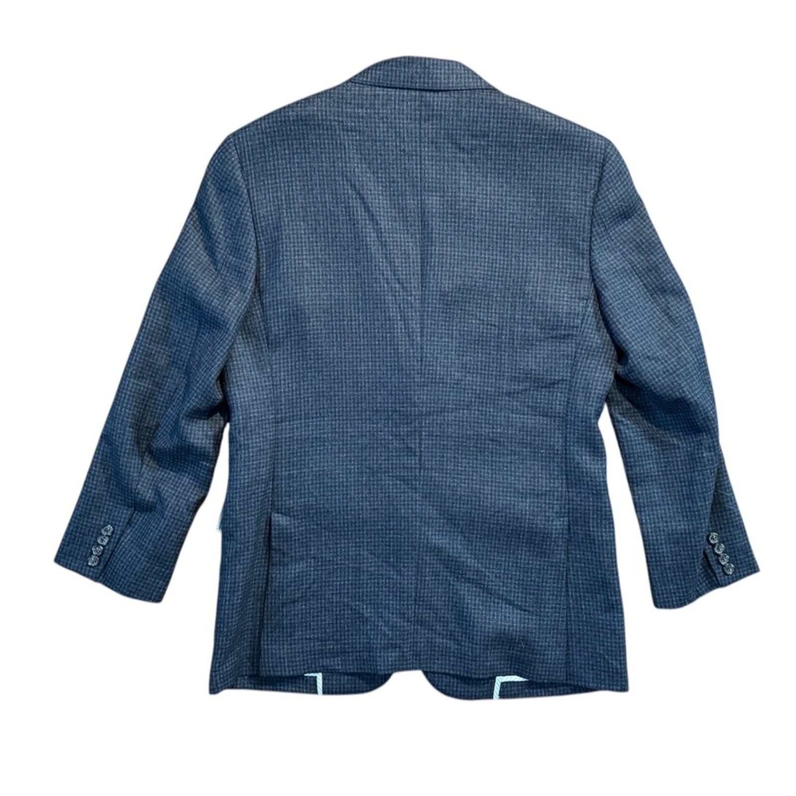 Allen Edmonds Men's Allen Edmonds Basket Weave Blue Blazer Size 42R - 3 Thumbnail