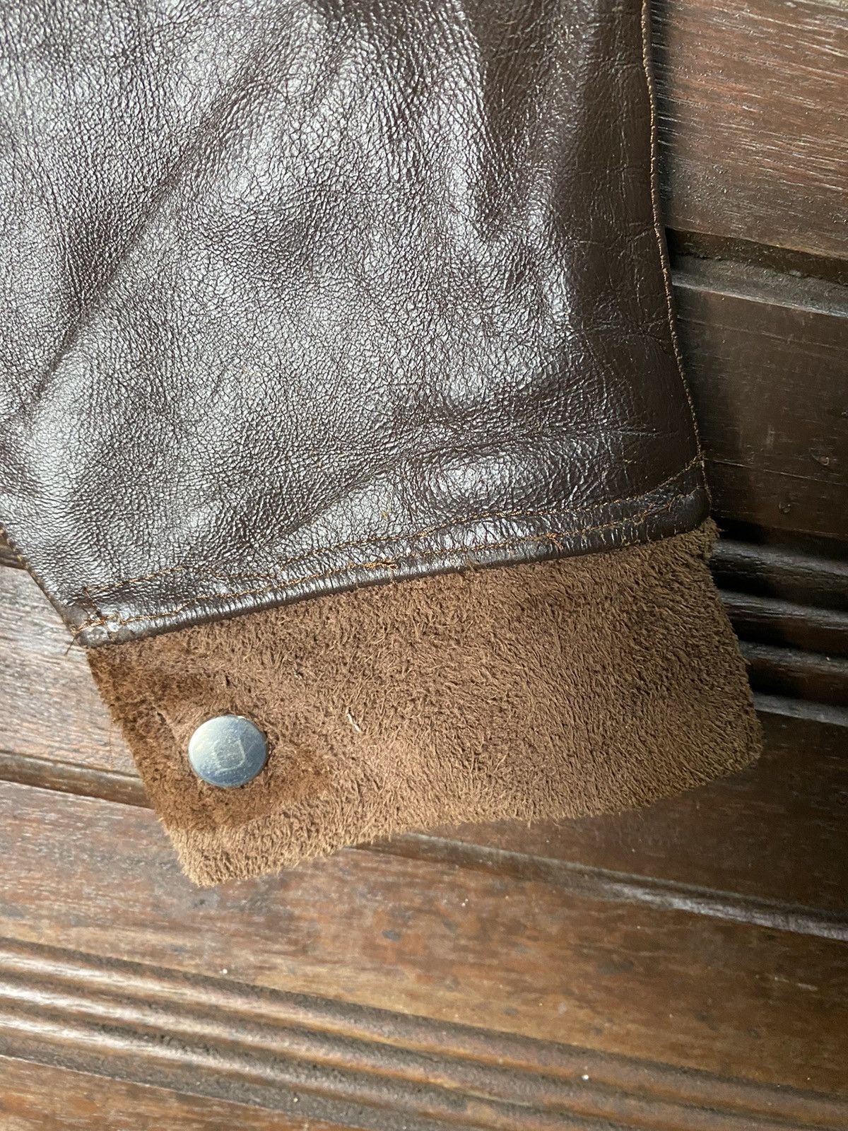 Leather Vintage Handmade Real Leather Bomber Jacket Size US S / EU 44-46 / 1 - 6 Thumbnail