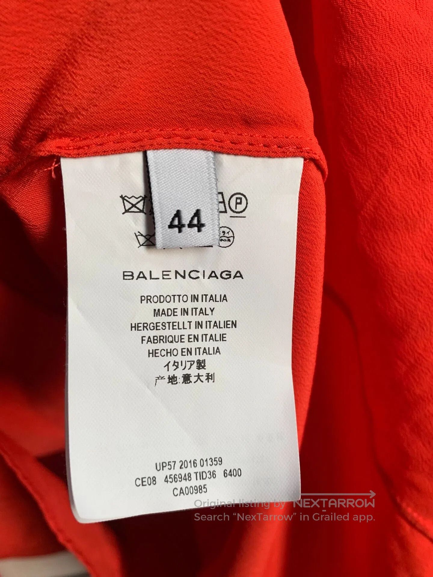Balenciaga Balenciaga Red Tie. Size US S / EU 44-46 / 1 - 3 Thumbnail