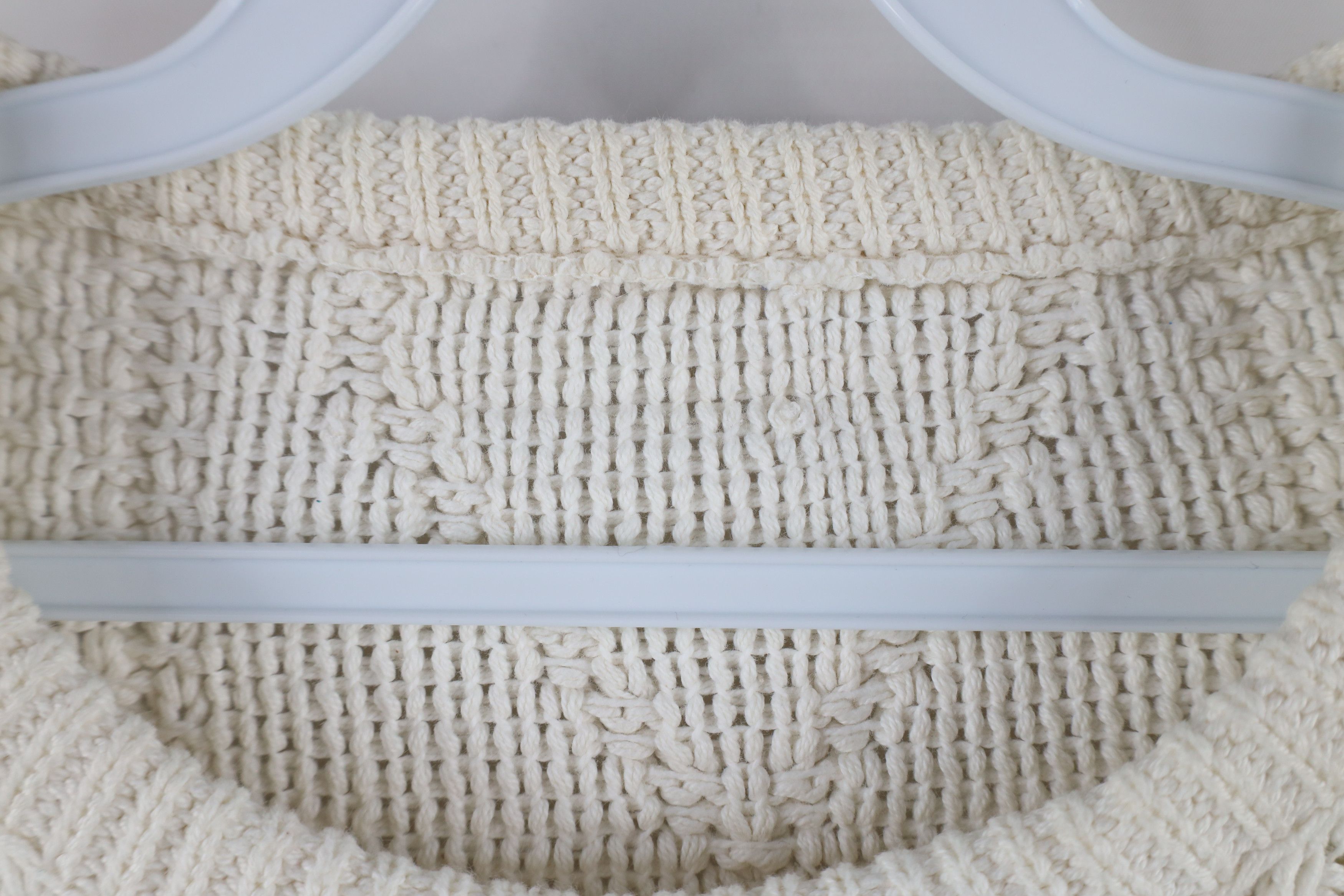 Vintage Vintage 90s Streetwear Chunky Cable Knit Fisherman Sweater Size XL / US 12-14 / IT 48-50 - 7 Thumbnail