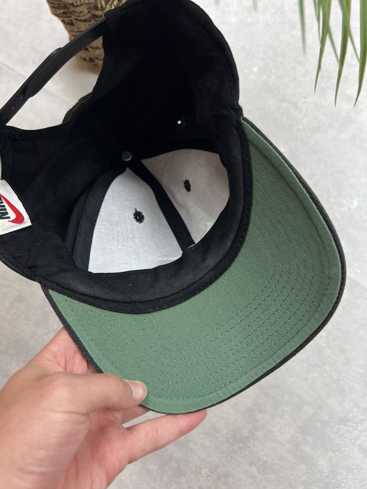 Nike 90s Nike Central Swoosh Faded Vintage Y2K Retro Cap Hat Size ONE SIZE - 7 Thumbnail