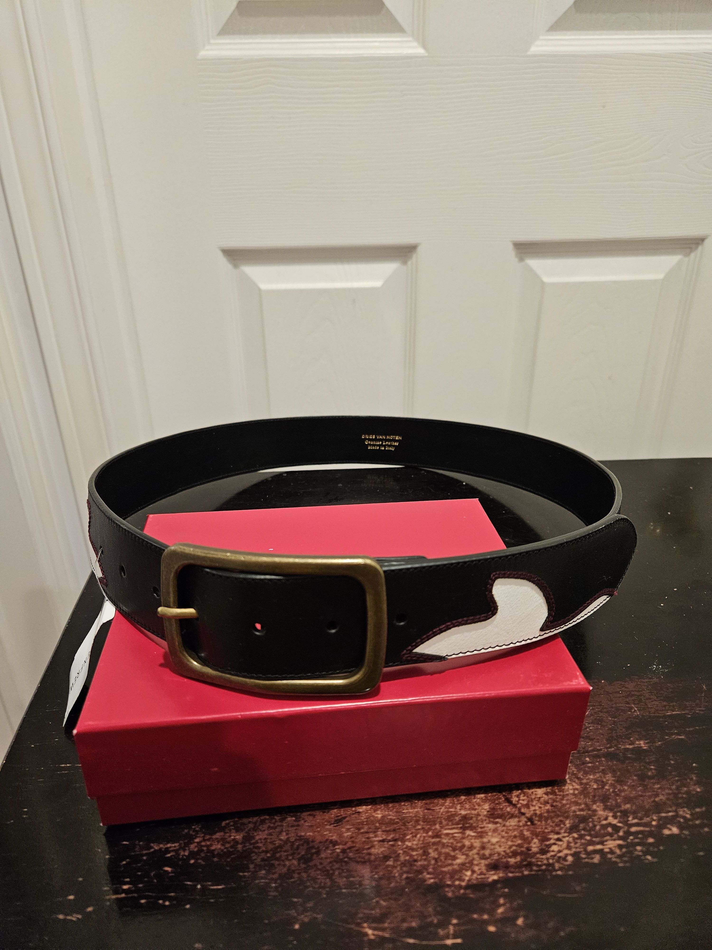 Dries Van Noten Leather Cowboy Belt - UNISEX Size 36 - 4 Thumbnail