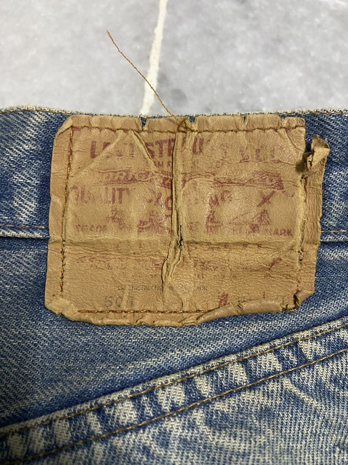 Levi's Vintage 70s Levis 501 Redline Selvedge Jeans button 6 Size US 28 / EU 44 - 8 Thumbnail