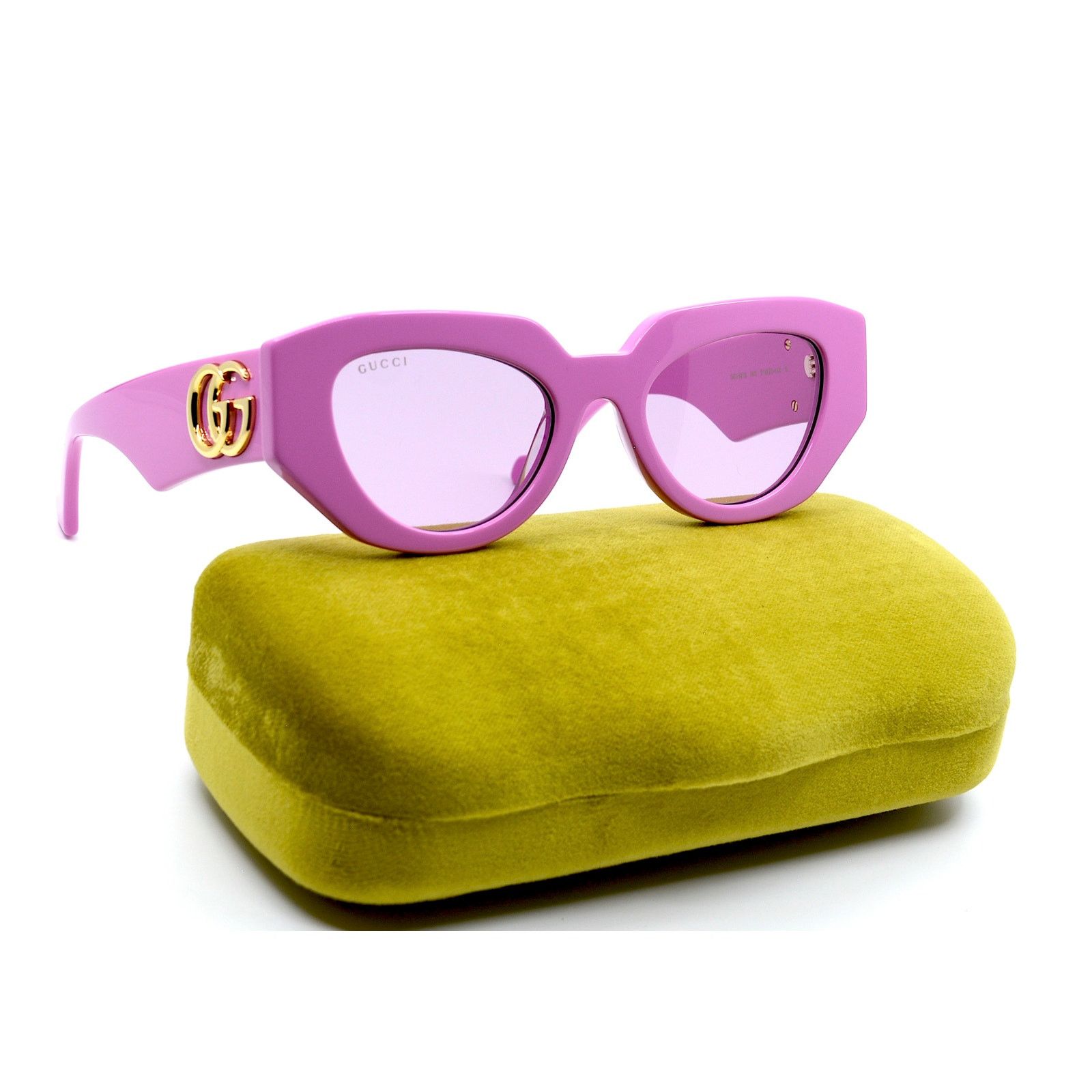 Gucci GUCCI GG1421S 004 PINK LIGHT VIOLET AUTHENTIC SUNGLASSES Size ONE SIZE - 4 Thumbnail