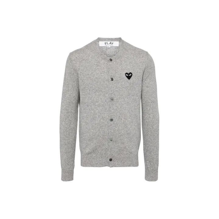 Comme des Garcons Comme Des Garcons Play Grey Long Sleeve Sweater 0079 Size US M / EU 48-50 / 2 - 1 Thumbnail