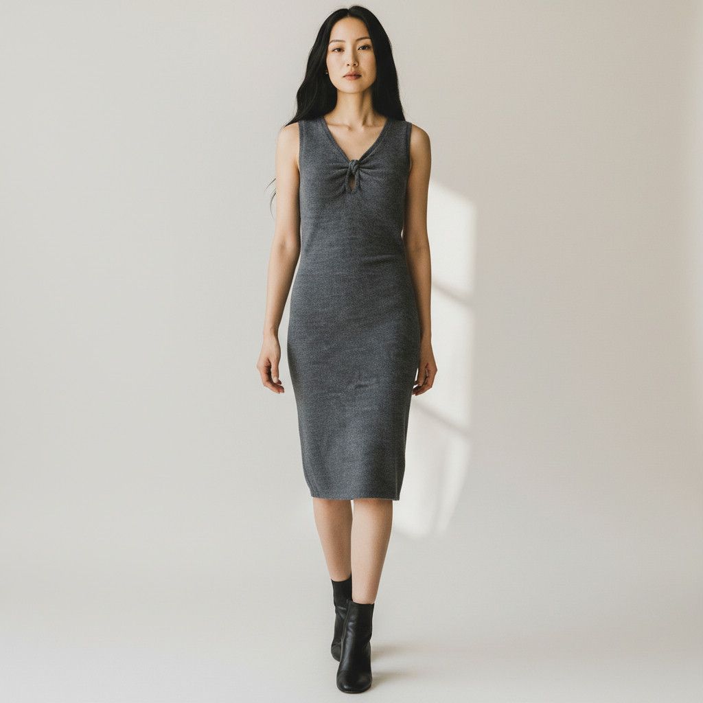 Dolce & Gabbana Alpaca Wool Knit Bodycon Sleeveless Dress Size M / US 6-8 / IT 42-44 - 1 Thumbnail
