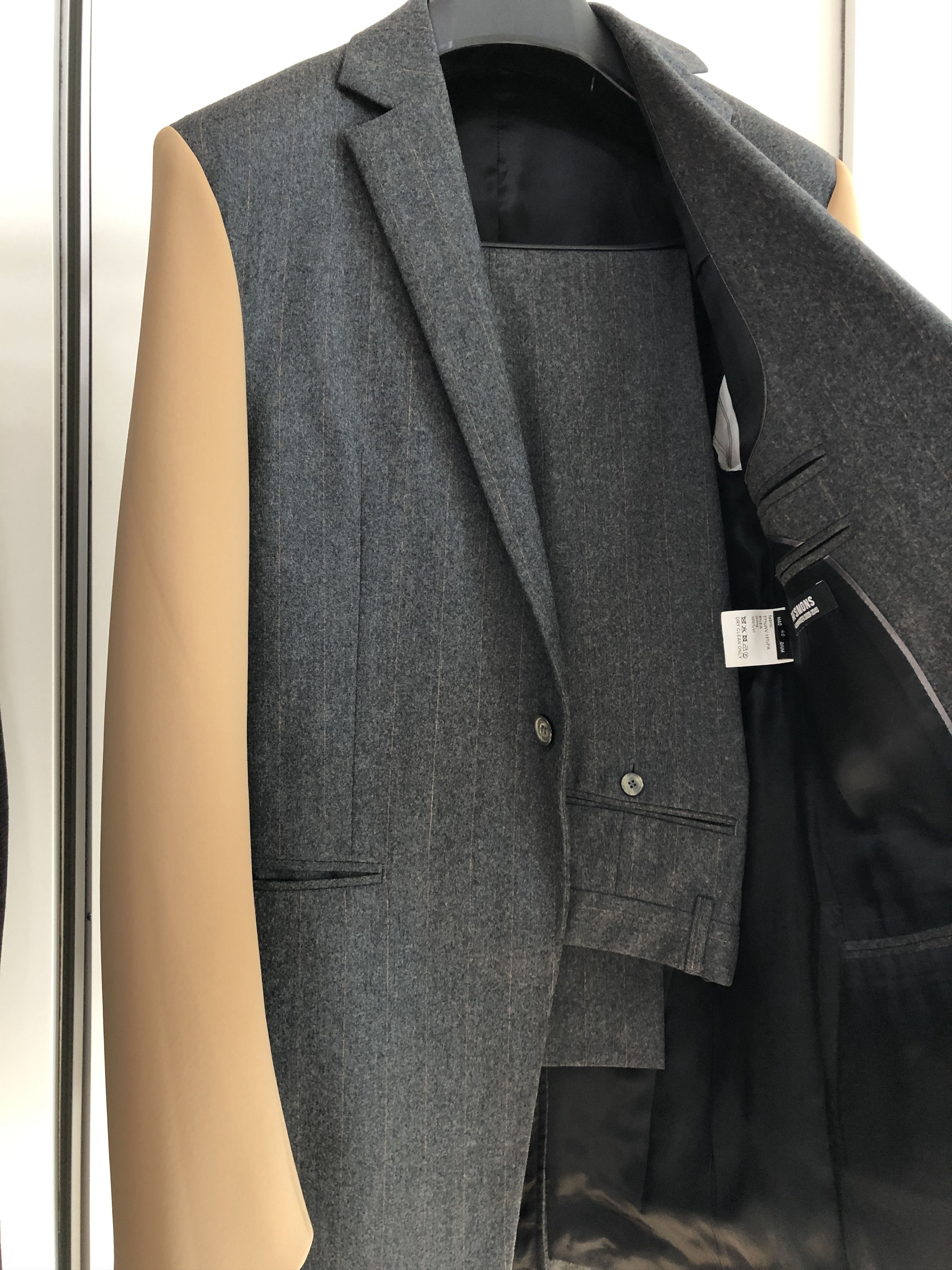 Raf Simons RAF SIMONS AW09 Mirror Wool Suit Size 46R - 6 Thumbnail