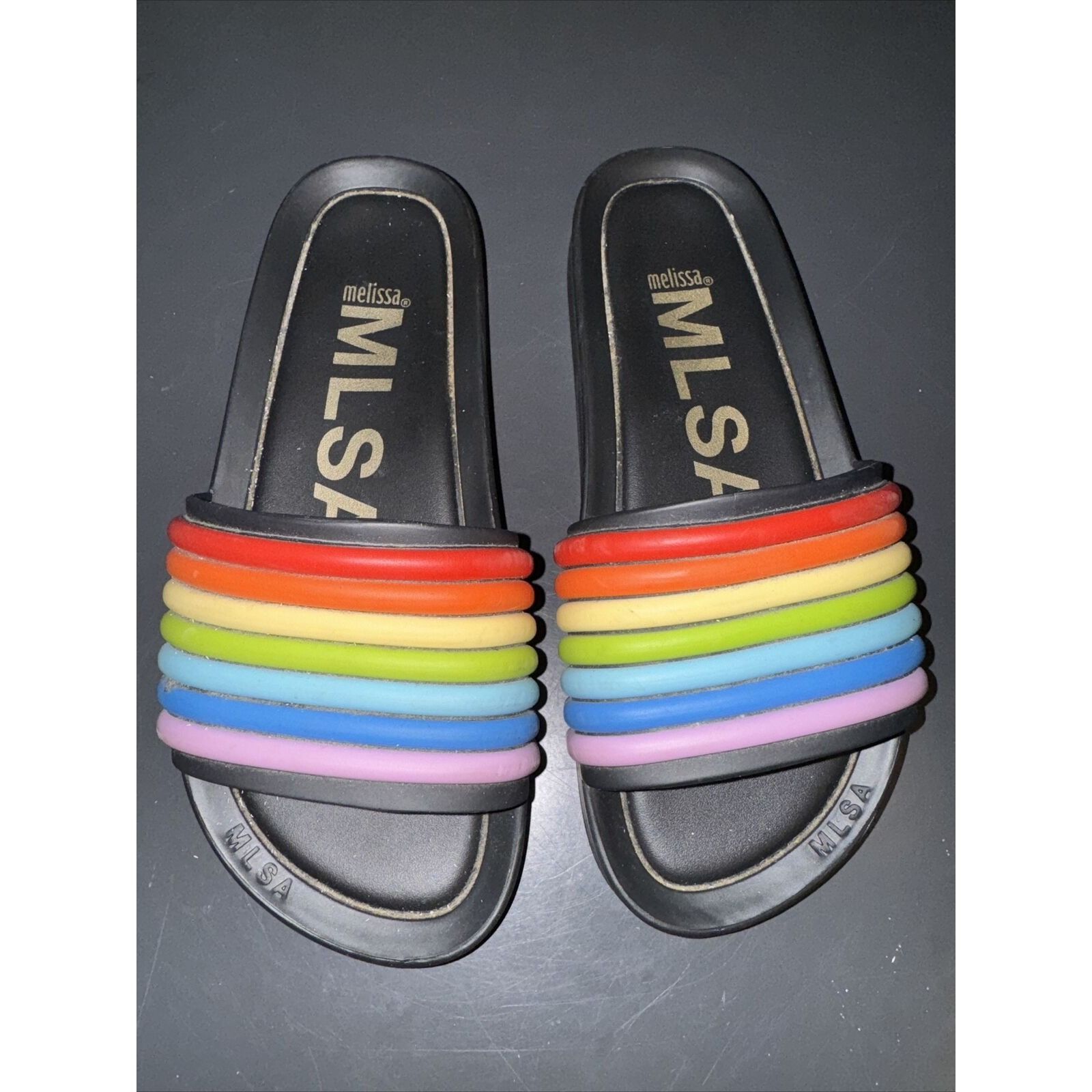 Melissa Melissa MLSA Vivienne West Westwood 3D Rainbow Sliders US8/E Size US 8 / IT 38 - 1 Thumbnail