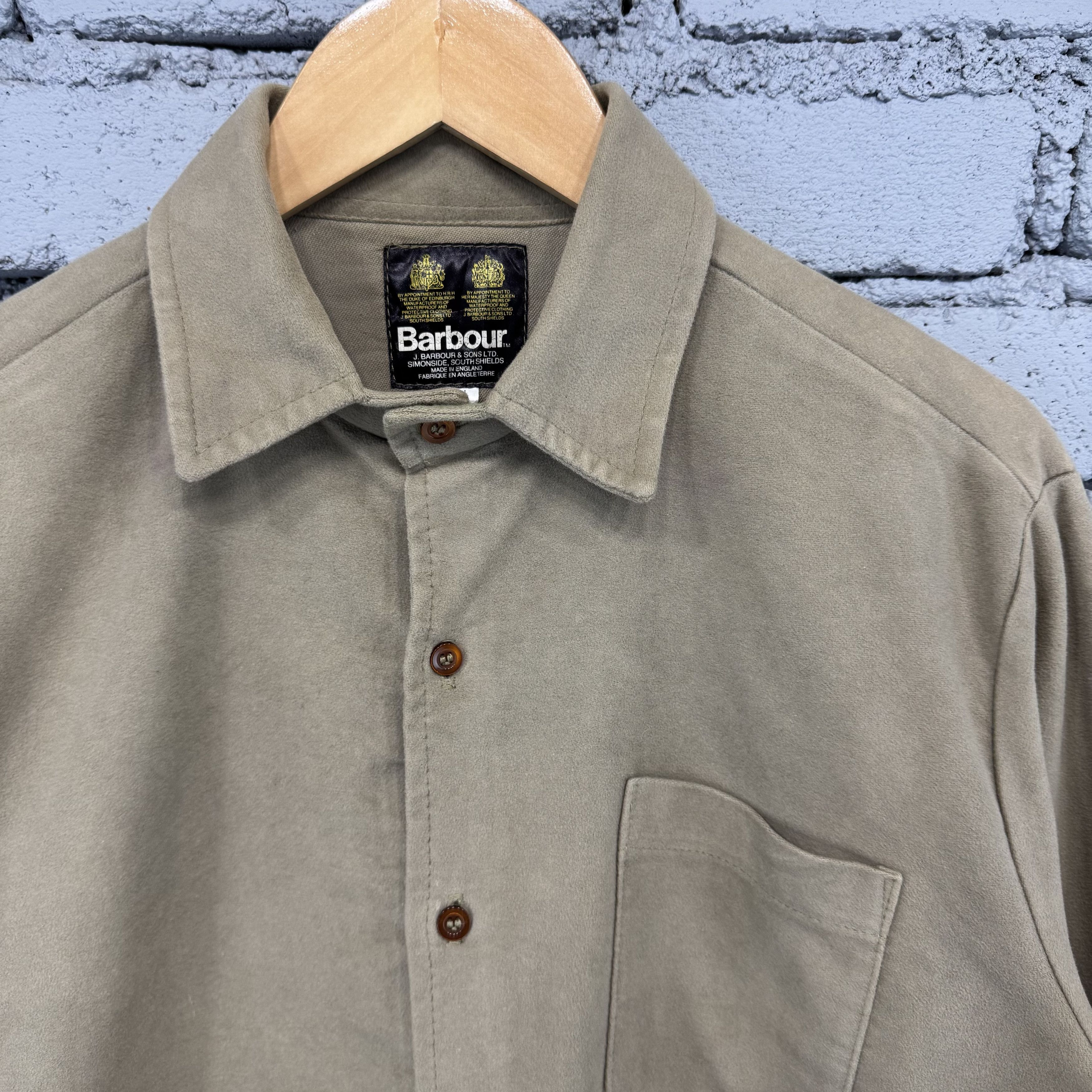 Vintage John Barbour England Plain Flannel Workwear