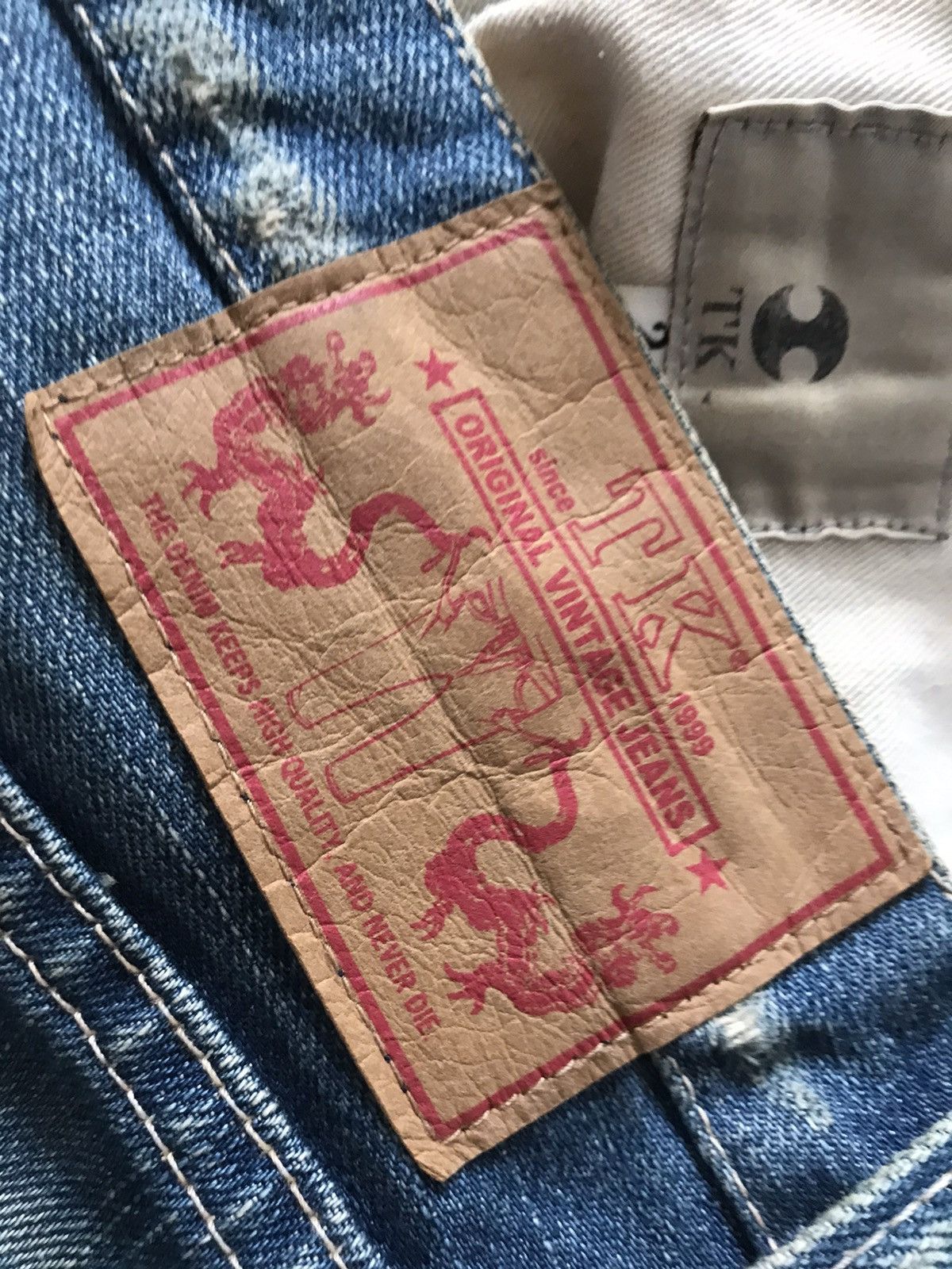 Japanese Brand × Takeo Kikuchi TAKEO KIKUCHI DISTRESSED BLEACH JEANS Size US 30 / EU 46 - 8 Thumbnail
