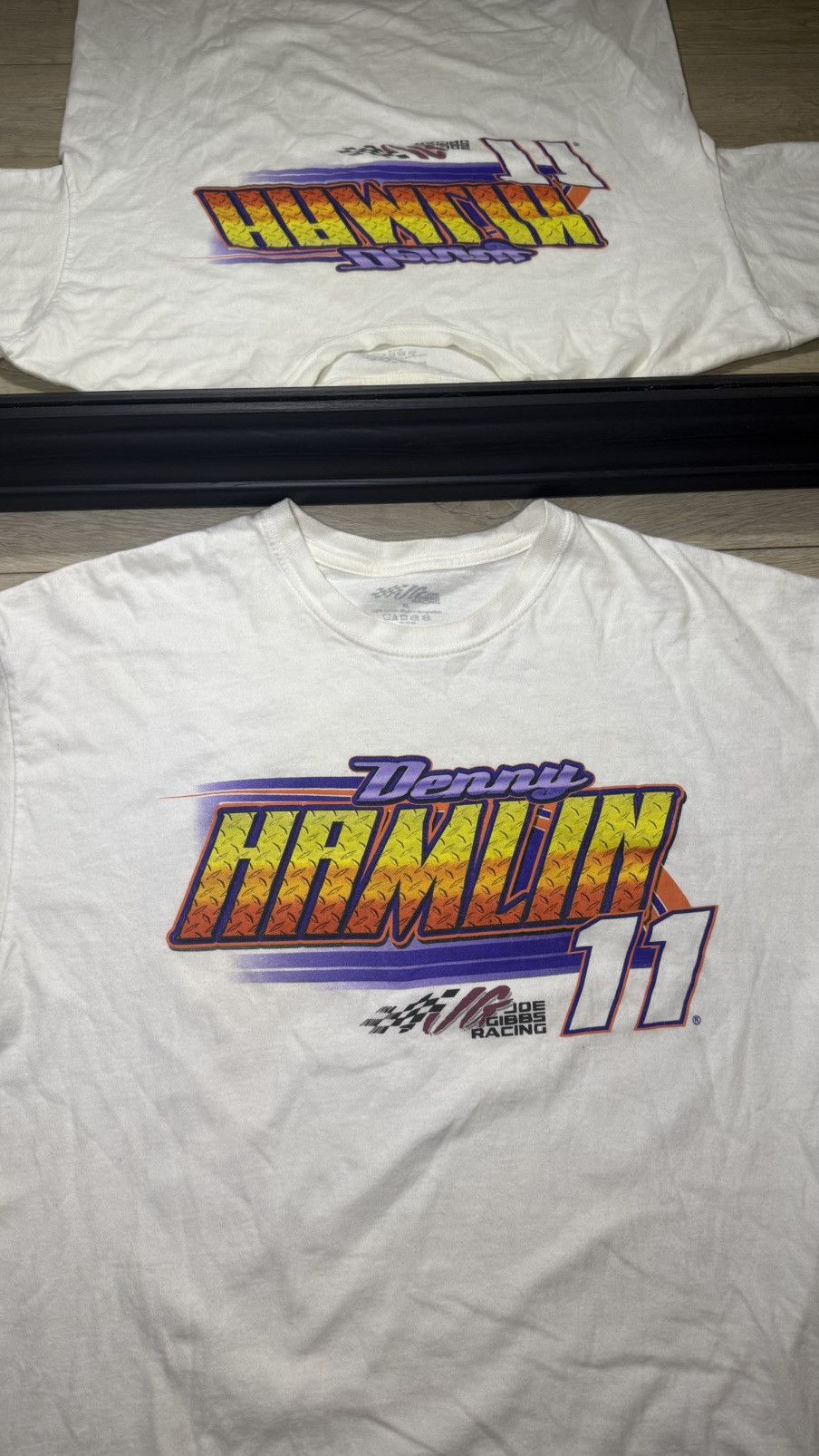 NASCAR Vintage / Y2K NASCAR Denny Hamlin Shirt Size US XL / EU 56 / 4 - 2 Thumbnail