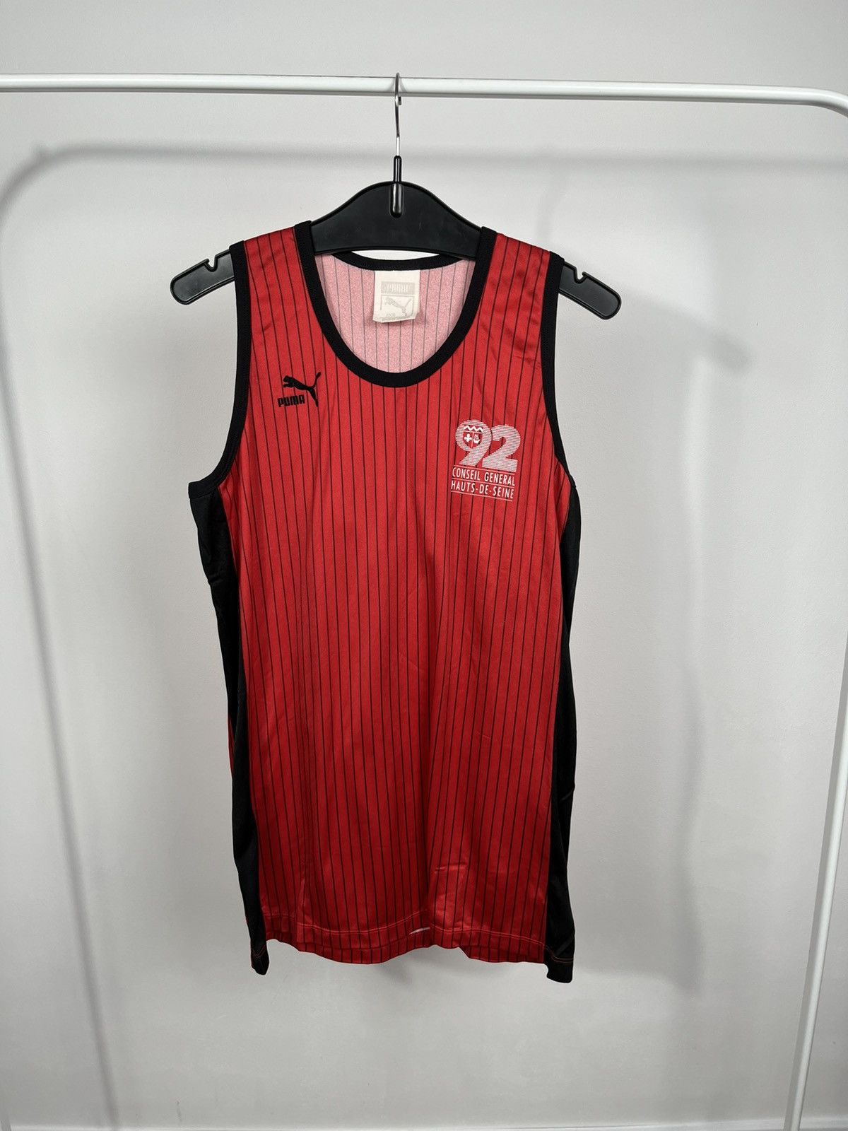 Puma Puma Vintage Tank Top Striped Made in France Jersey Shirt Size US S / EU 44-46 / 1 - 1 Thumbnail