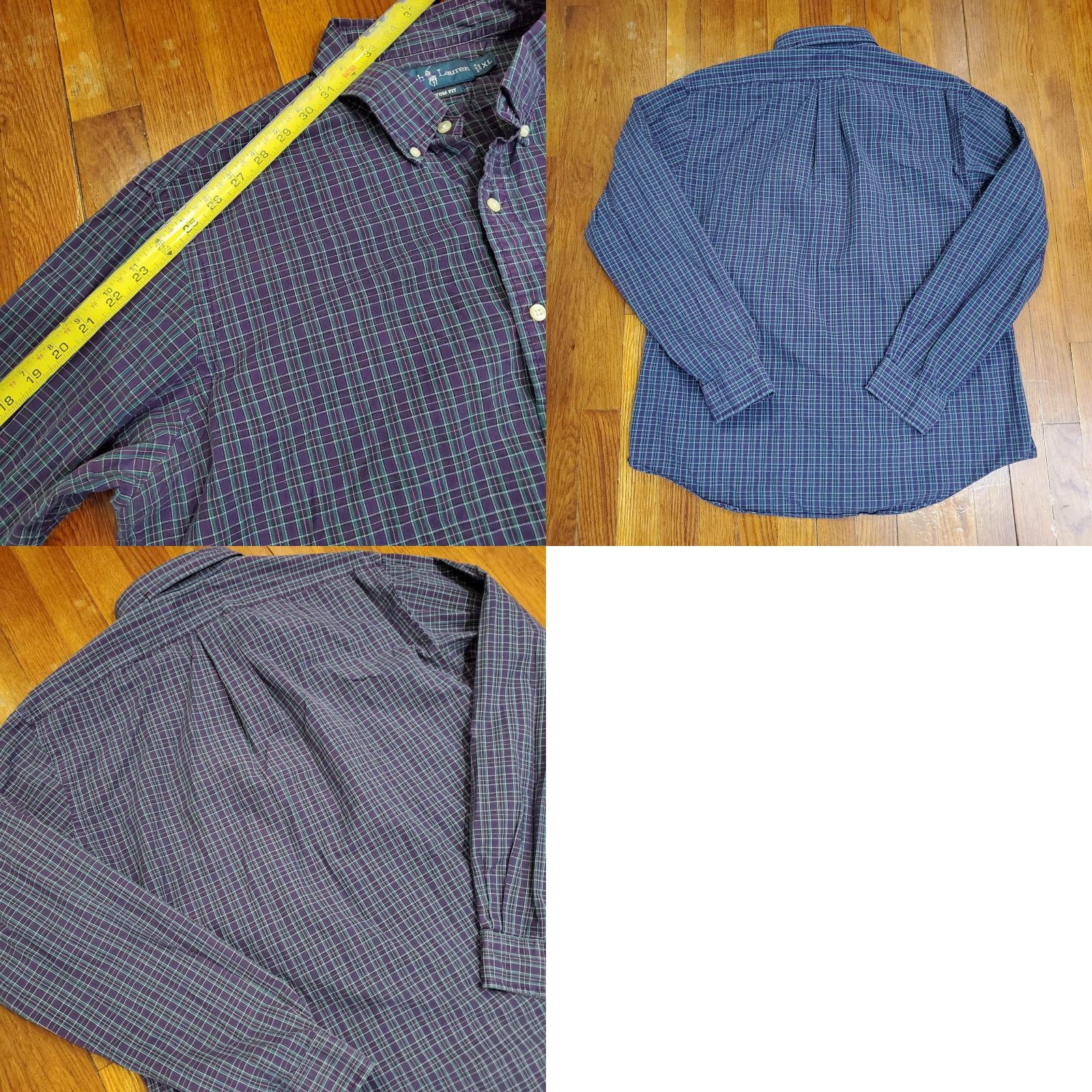 Ralph Lauren Ralph Lauren Shirt Mens XL Blue Plaid Long Sleeve Button Down Custom Fit Size US XL / EU 56 / 4 - 8 Thumbnail