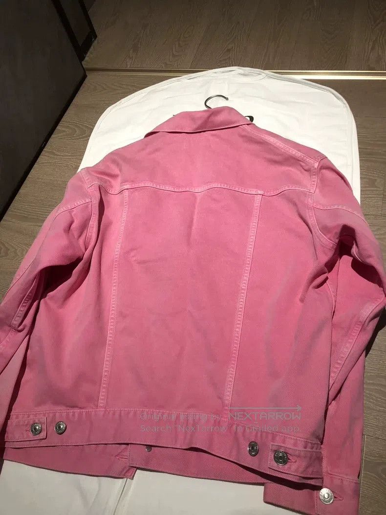 Balenciaga Balenciaga Pink Denim Jacket Size 4XL / US 24-26 - 2 Thumbnail