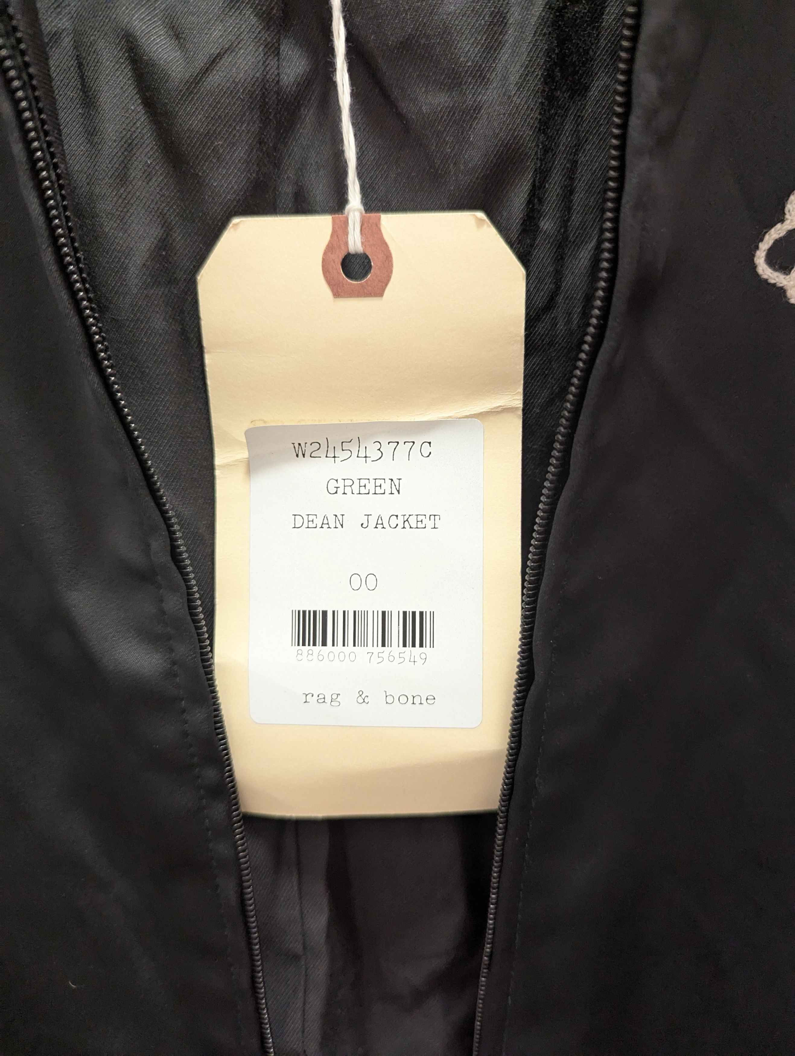 Rag & Bone Rag & Bone Green Gables Dean Zip Front Satin Jacket Size XXS / US 00 / IT 34 - 3 Thumbnail