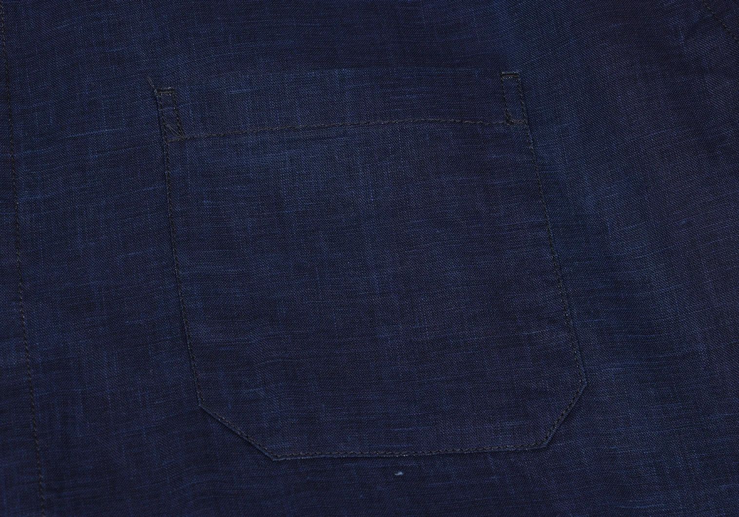 Yohji Yamamoto Yohji Yamamoto Indigo Linen Long Shirt Size US L / EU 52-54 / 3 - 7 Thumbnail