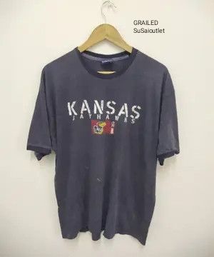 Vintage Vintage OVB Kansas Jayhawks Ringer T-Shirt College Size US L / EU 52-54 / 3 - 1 Thumbnail