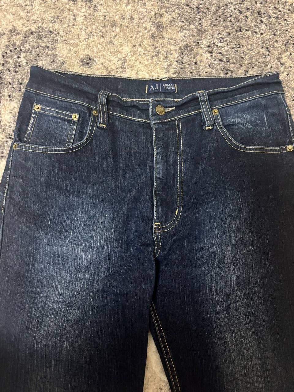Armani Armani Jeans – Dark Wash Straight Fit Denim Size US 33 - 10 Thumbnail