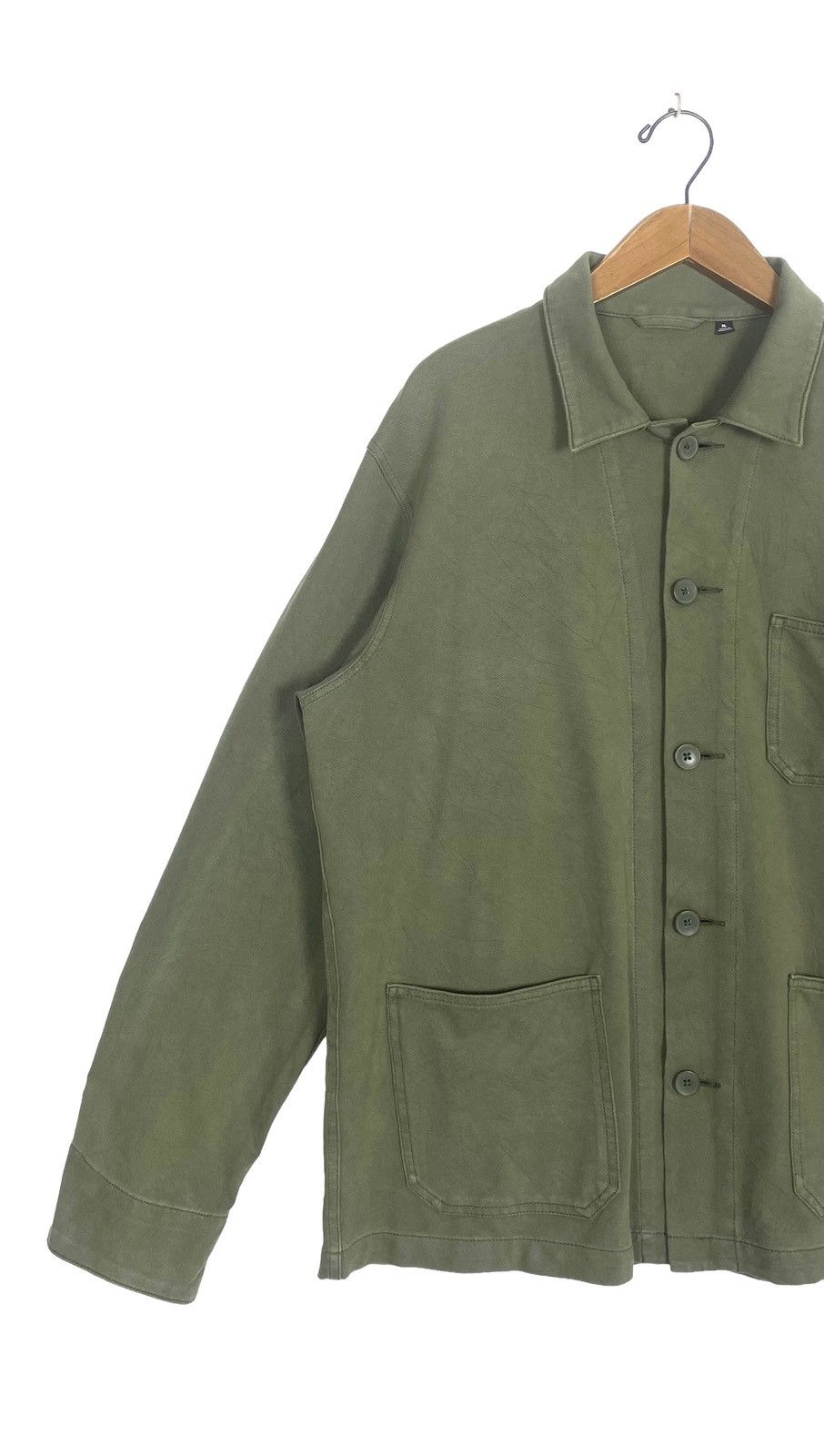 Rare‼️ Uniqlo Chore Shirt Green Army
