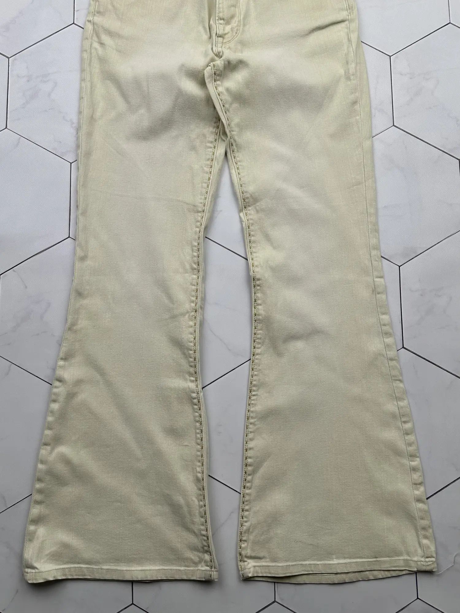 Japanese Brand Vintage Faded Flare Pants (B462)E2 Size 25" / US 0 / IT 36 - 3 Thumbnail