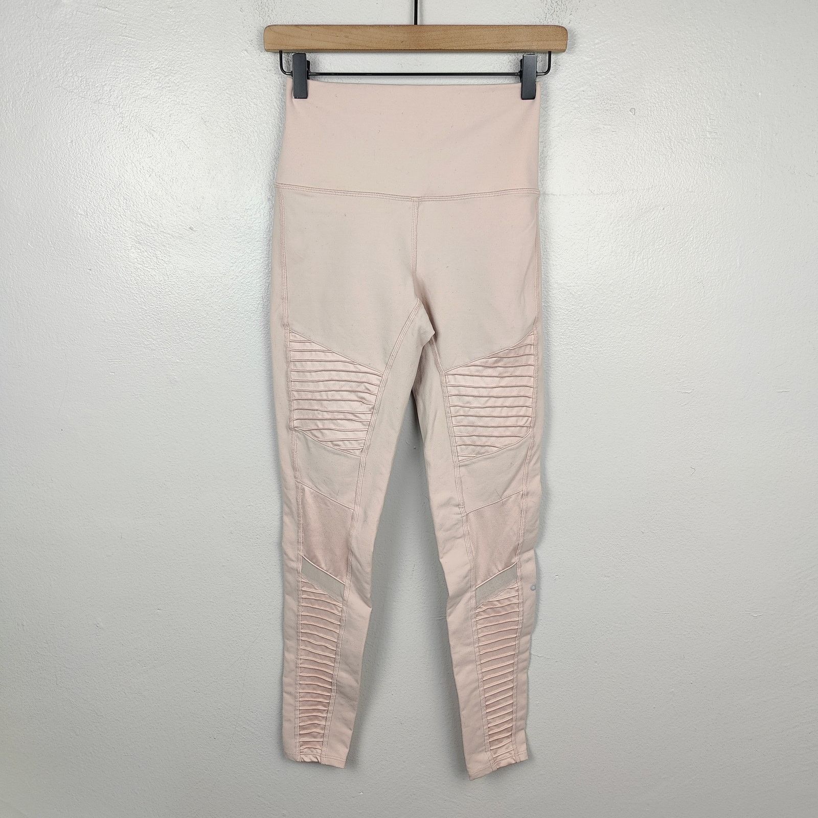 Alo Alo Yoga Moto Leggings Womens Small Light Pink High Rise Size 28" / US 6 / IT 42 - 1 Thumbnail