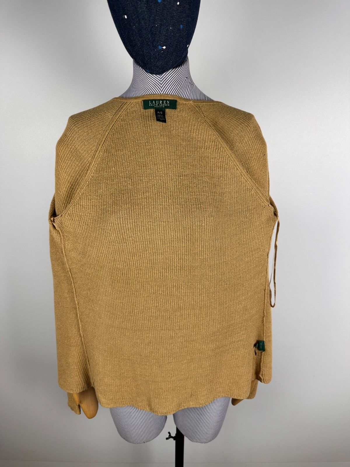 Ralph Lauren Ralph Lauren Open Cardigan Cape Linen Sweater Beige Size S Size S / US 4 / IT 40 - 7 Thumbnail