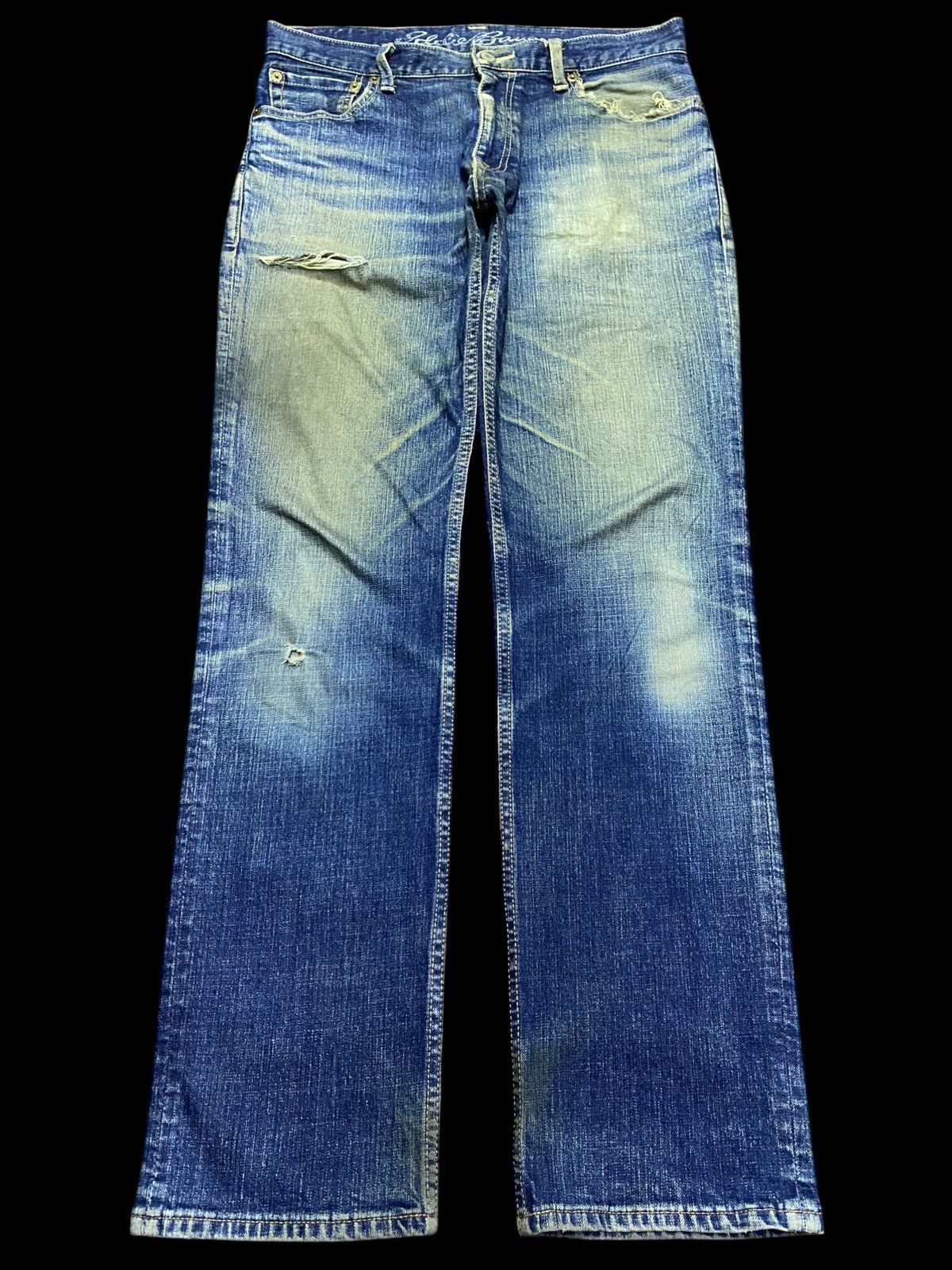 Vintage Eddie bauer Blue Denim Distressed Jeans Bottoms