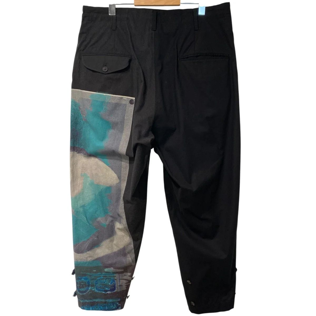 Yohji Yamamoto BLACK Scandal Yohji Yamamoto 20AW Art Design Stretch Pants Size US 36 / EU 52 - 3 Thumbnail
