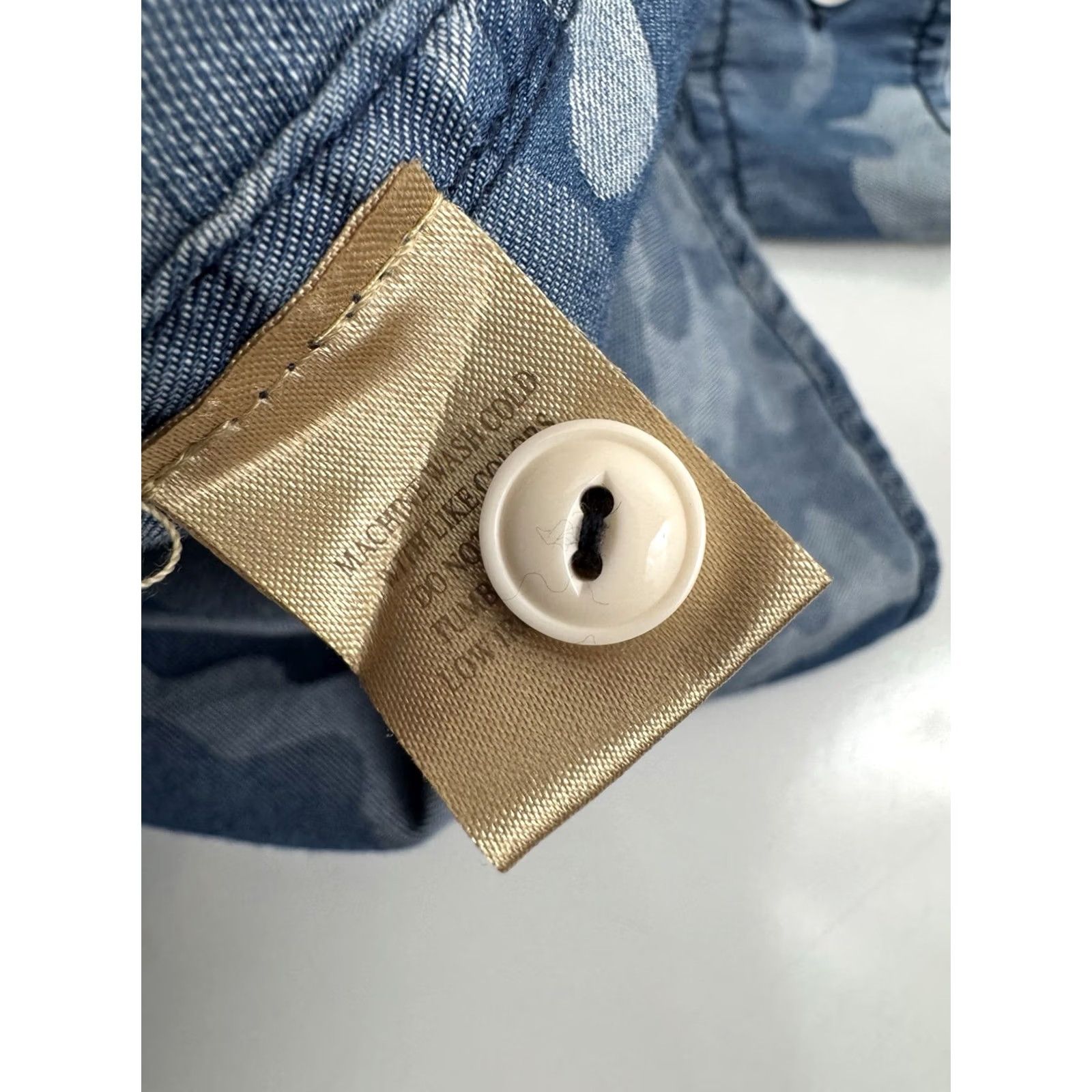Denime TRUE GRIT CAMOUFLAGE Western Lightweight Denim Feel L Shirt Men Camouflage Long Sleeve Button-Up Blue 100% Nutty? Size US L / EU 52-54 / 3 - 5 Thumbnail