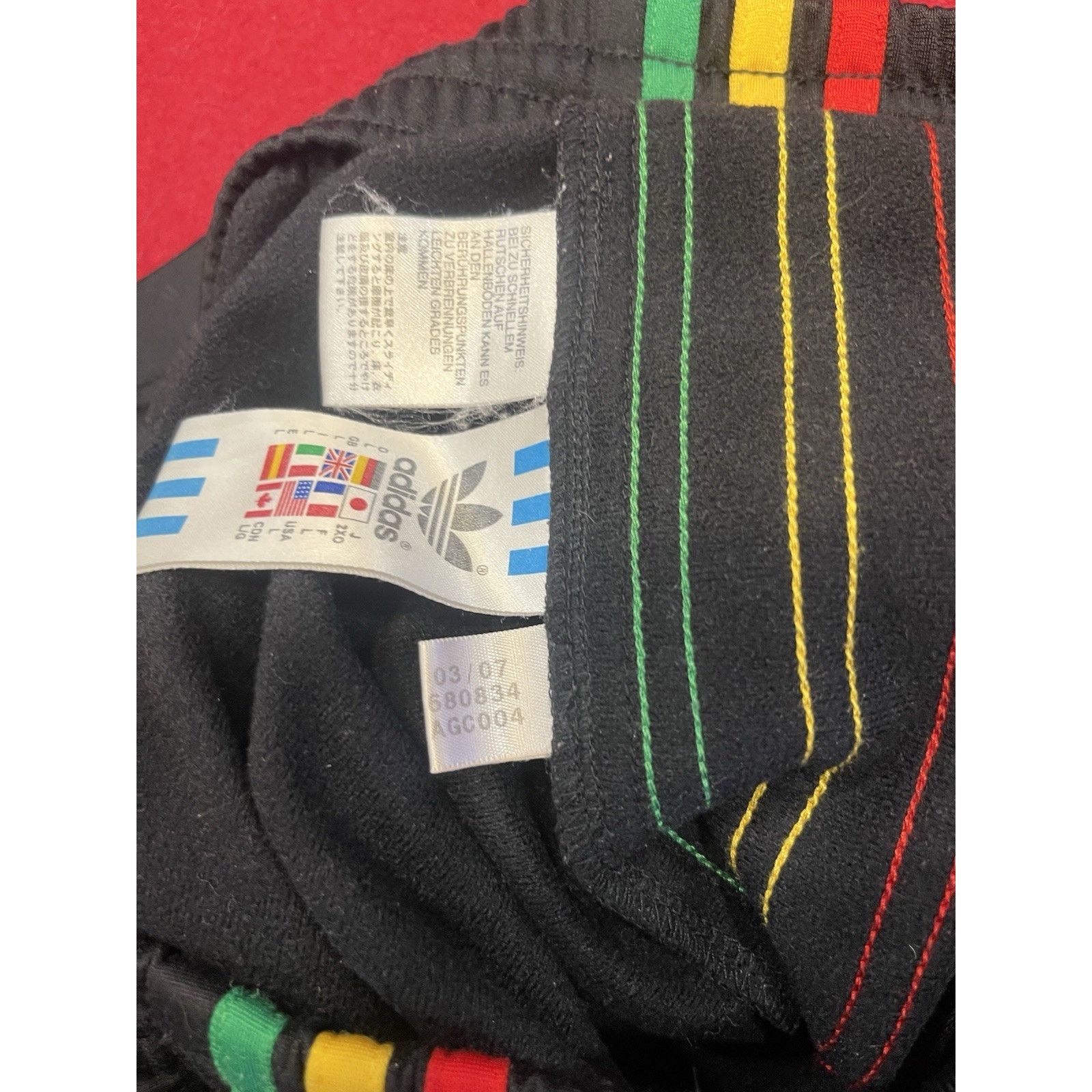 Adidas VTG 2007 Adidas Originals Rasta Firebird Tracksuit Men's L Size US L / EU 52-54 / 3 - 5 Thumbnail