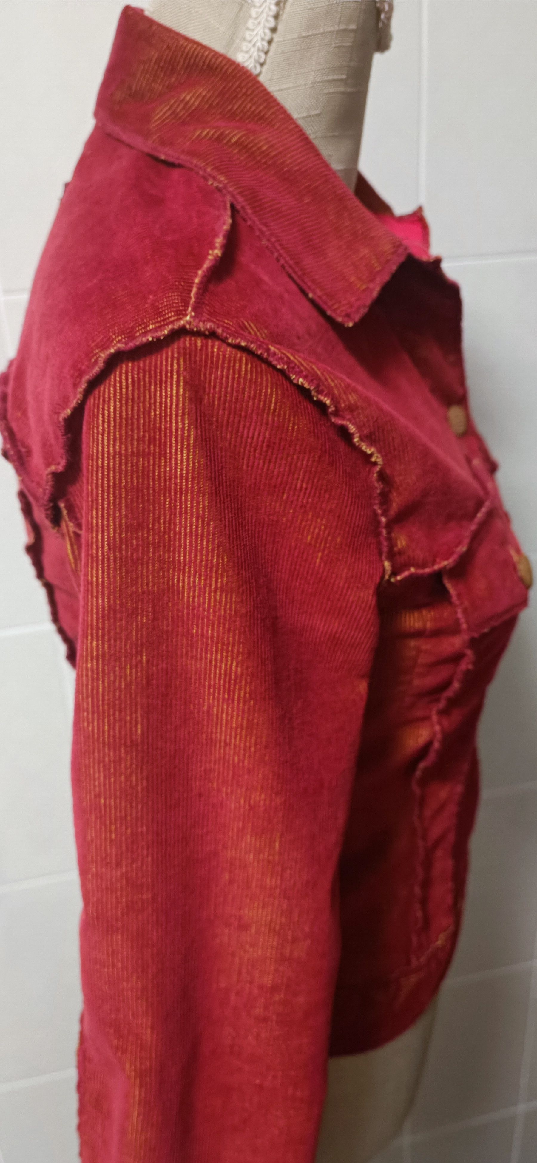Jean Paul Gaultier 90's - Lightweight fine corduroy jacket Size S / US 4 / IT 40 - 15 Thumbnail